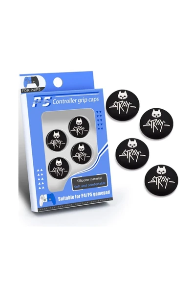 Kedi X Desenli Xbox Ps4 - Ps5 - Xbox S - Xbox X Uyumlu Analog Koruyucu ürün görseli 1