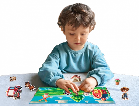 Magnetli Çiftlik Seti - Magnetli Farm Set - Magical Magnet - Çiftlik Oyunu - Hayvanlı Magnetler - Hayvanlar - 4