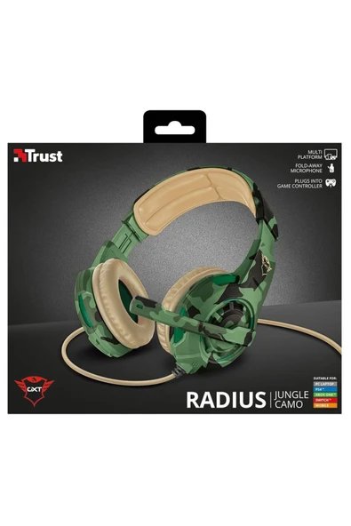GXT 310C Radius Jungle Camo Kulaküstü Gamer Kulaklık - Resim 6