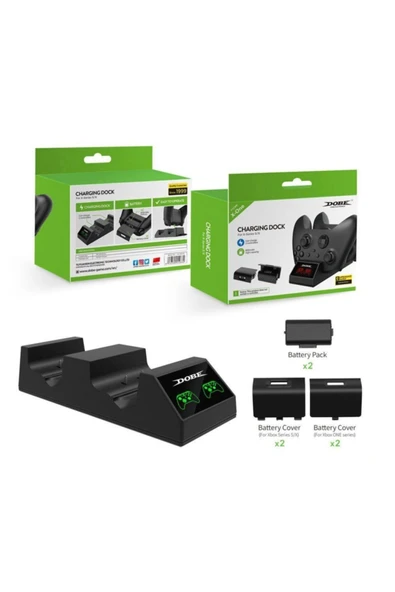 Xbox One Oyun Kolu Dock Series S X Wireless Controller Şarj İstasyonu Göstergeli 800mah - 5