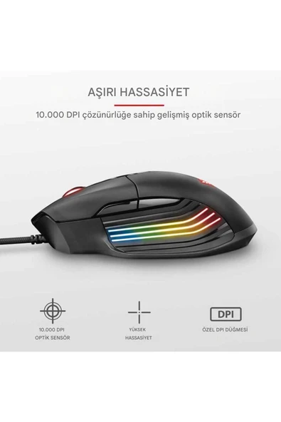 GXT 940 Xidon RGB Gamer Mouse - Resim 6