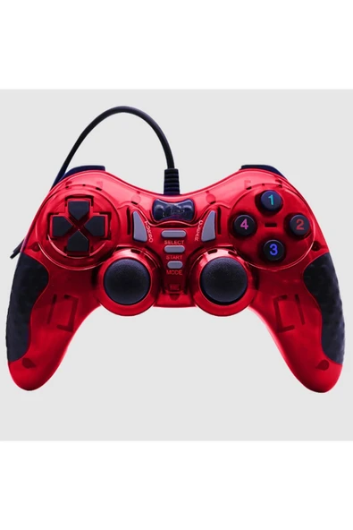 Pc Uyumlu Usb Dual Shock Titreşimli Joystick Oyun Kolu-cfl-2586 - 3