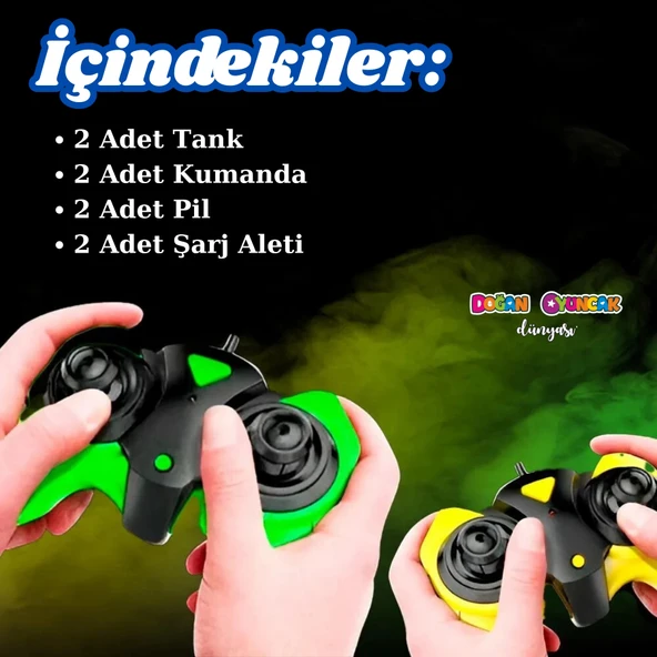 R/C Tank Lazer Savaşı - 2'li Lazer Savaşı - Tank Savaşı - Kumandalı Tank Savaşı - Lazer Oyunu - Kumandalı Tank - 5