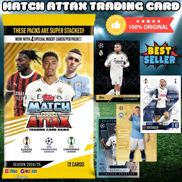 Toops Match Attax 24/25 Oyuncu Karları - Uefa Oyuncu Kartları - Futbolcu Kartları - Uefa Şampiyonlar Ligi ürün görseli