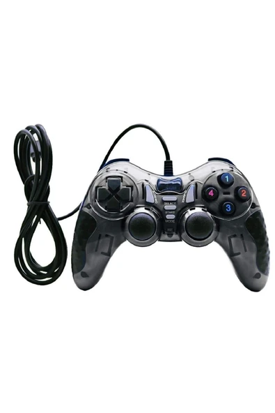 Pc Uyumlu Usb Dual Shock Titreşimli Joystick Oyun Kolu-cfl-2586 - 7