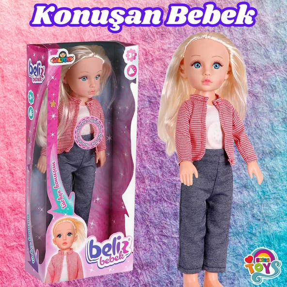Beliz Bebek - Türkçe Konuşan Beliz Bebek - Konuşan Bebek - Fonsiyonlu Bebek - Pembe - 1