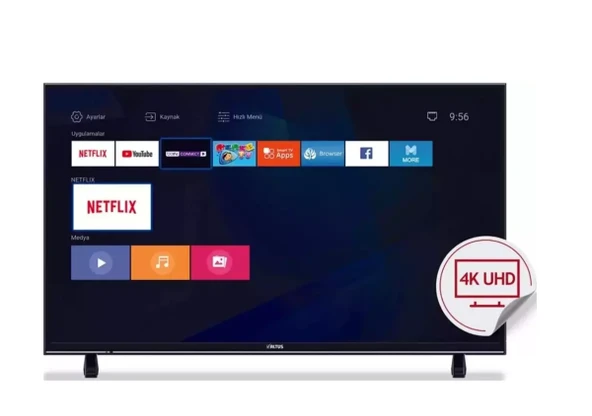 Altus AL43 UHD 9823 4K Ultra HD 43" 109 Ekran Uydu Alıcılı Smart LED TV - 1