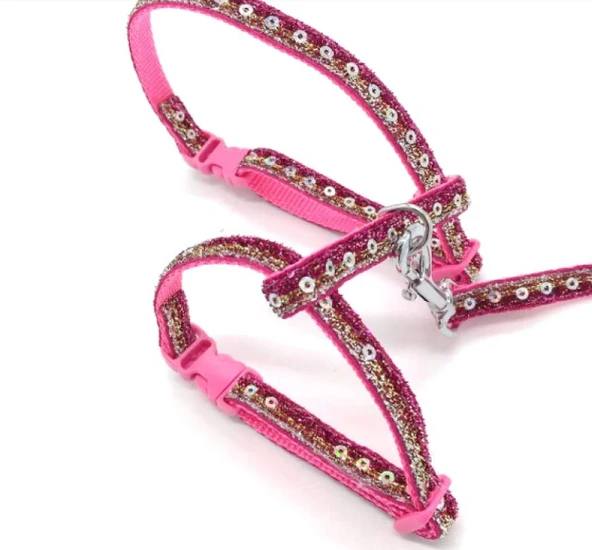 Parlak Taşlı Kedi Göğüs Tasması - Resim 2