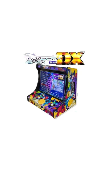 Pandor SAGA Plus DX2 22 inç LCD Bartop 26800 Oyunlu 720P HD 3D Arcade Video oyun konsolu ürün görseli 1