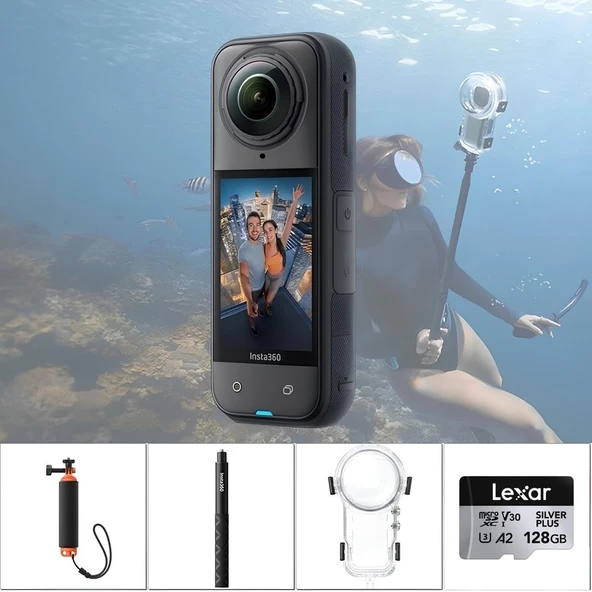 İnsta360 X5 Sualtı Full Kit (2 Yıl Insta360 Türkiye Distribütör Garantili) - 1