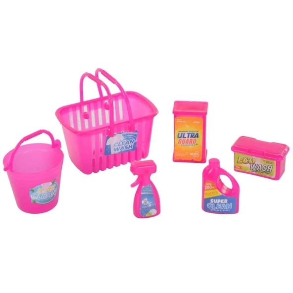 Cindy Doll Lavabo ve Temizlik Seti - Oyuncak Lavabolu Bebek - Barbie Temizlik Seti - Aksesuarlı Lavabo Bebek Oyuncak - Resim 5