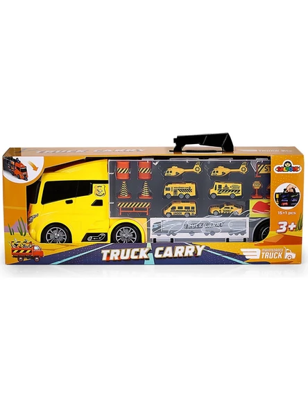 Rampalı İnşaat Tır Seti - İnşaat Taşıyıcı Tır - Kaydıraklı Kamyon - Araç Yol Seti - Tır Yol Seti - Oyuncak Araç Seti - Resim 4