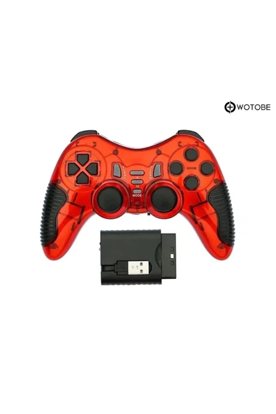 2.4g Ps1 Ps2 Ps3 Pc Android Tv Tv Box Android Telefon Uyumlu Titreşimli Kablosuz Joystick - Resim 7