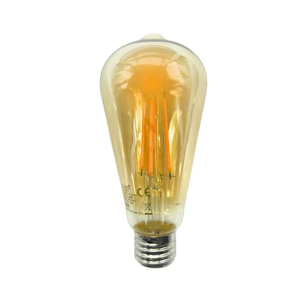 Cata 6W ST64 Rustik Flament Led Ampul E-27 Duy (Amber)