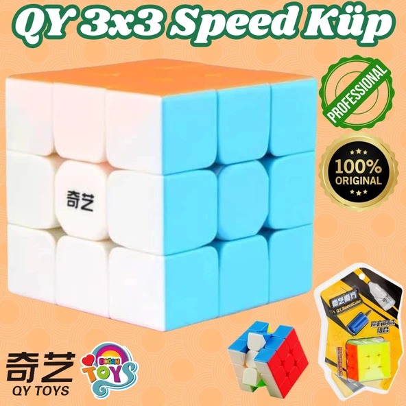 Orijinal Lüx QY 3x3 Speed Küp - QiYi 3x3 Küp - Akıl Küpü - Orjinal QY Speed Küp - Zeka Küpü ürün görseli
