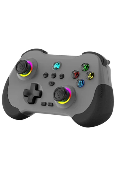 Z01 PC/PS4/PS3/IOS/Switch/Android Telefon TV Tablet Titreşimli RGB Bluetooth Joystick Gamepad - Resim 9
