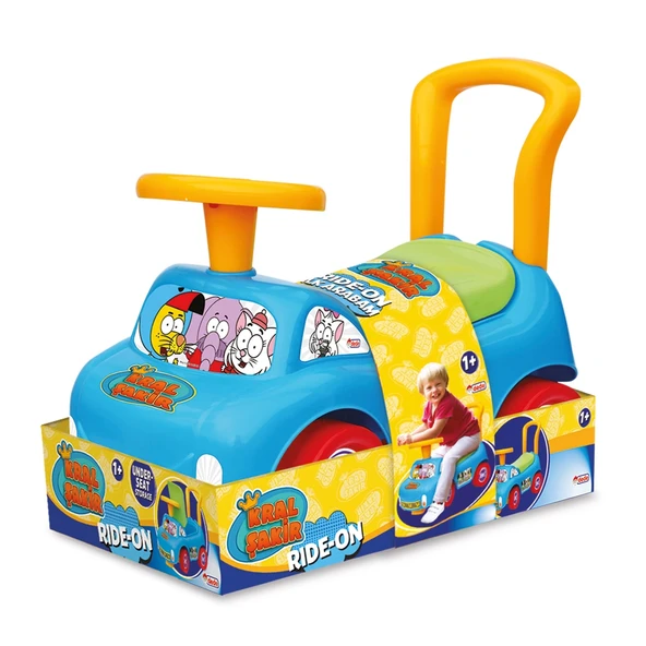 Kral Şakir İlk Arabam - Binmeli Araba - Çocuk Arabası - İlk Adım Arabası - 4 Teker Araç ürün görseli