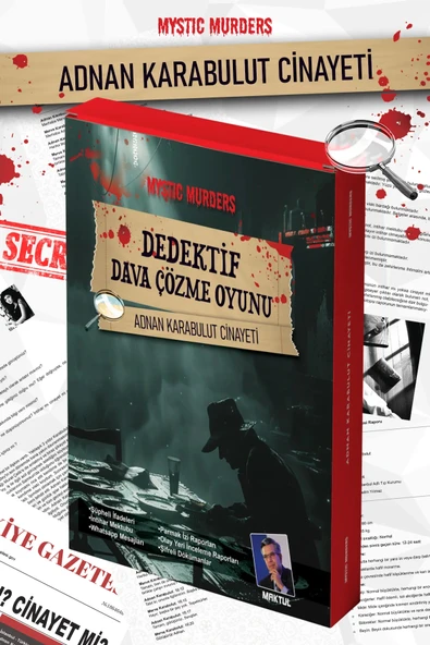 Adnan Karabulut Davası Dedektif Oyunu - Dava Çözme Oyunu - Suç Çözme Oyunu - Cinayet Oyunu Cinayet Çözme ürün görseli