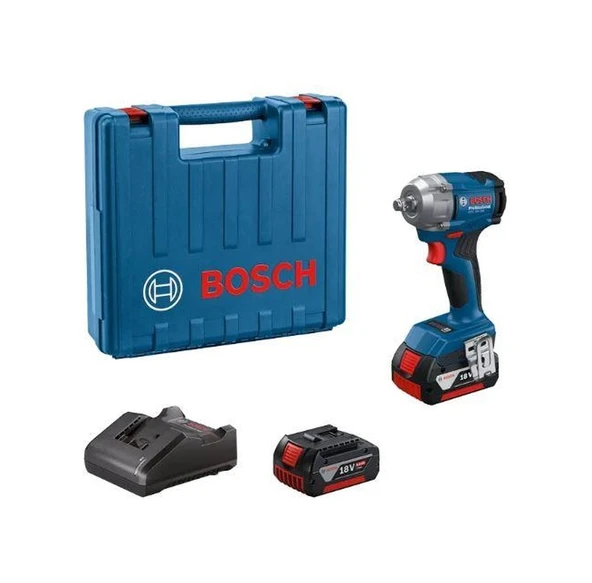 Bosch Professional GDS 18V-350 2x4.0 Ah Darbeli Somun Sıkma - 06019M5021 ürün görseli