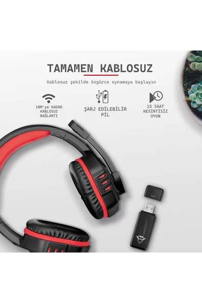 GXT 390 Juga Kablosuz Kulaküstü Gamer Kulaklık - Resim 7