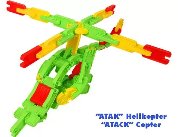 Mega Joesy Eğitici Blok Oyunu 200 Parça - Oyuncak Lego Seti - Birbirine Geçmeli STEM Lego Seti - Eğitici Oyuncak - 10