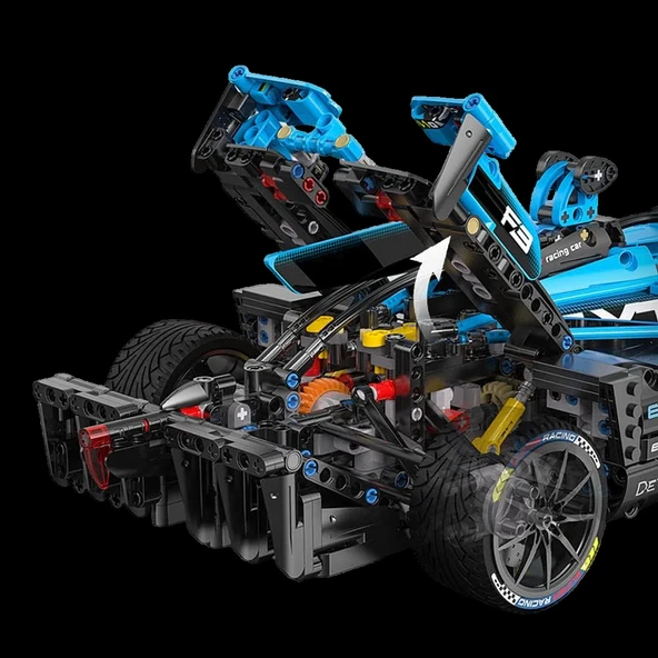 CADA FORMULA E Yarış Arabası Lego - Lego Setleri - CADA Mini Lego - F1 Formula Araba Yarış Arabası - 7