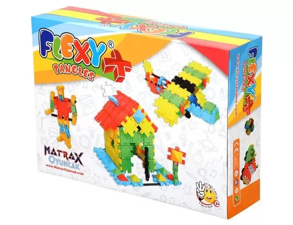 Flexy Tangles Blok Oyunu 88 Parça - Oyuncak Lego Seti - Birbirine Geçmeli STEM Lego Seti - Eğitici Oyuncak - Resim 3