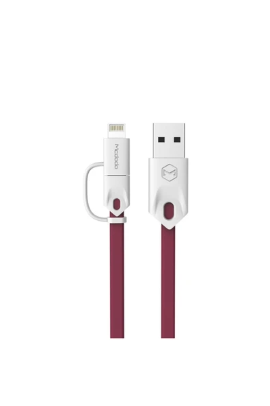 Apple Lightning Micro Usb Akıllı Şarj Data Kablosu ürün görseli 1