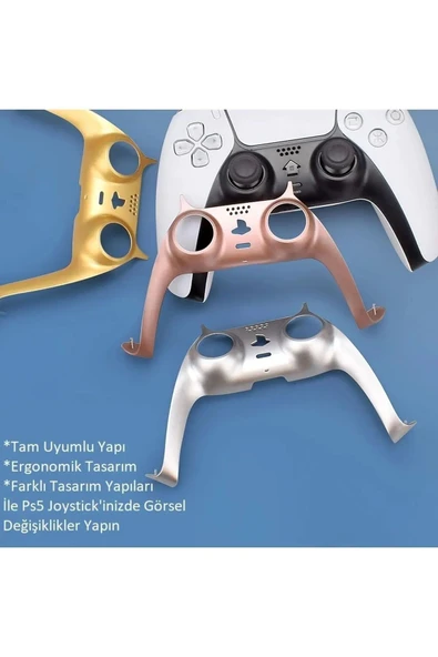 PS5 Dualsense Kontroller Dekoratif Kaplama-analog Koruyucu Hediyeli - 11
