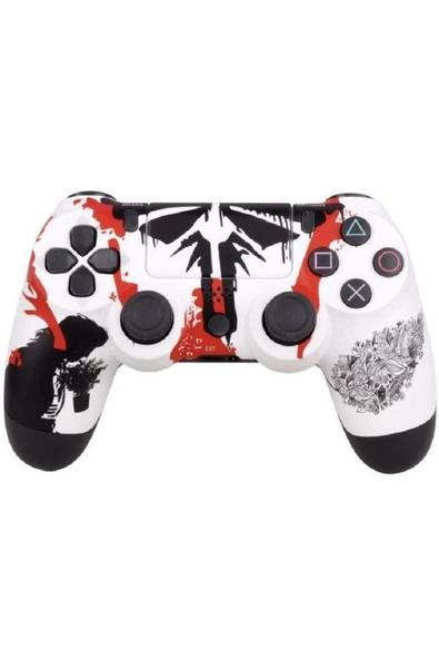 PS4-PC-Android BOX-Android-IOS Telefon Tablet Uyumlu Last Of Us Tema Titreşimli Bluetooth Oyun Kolu - 2