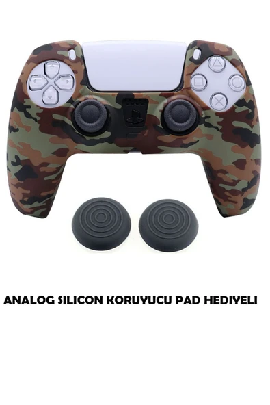 PS5 Dualsense Koruyucu Silikon Kılıf + Analog Silikon Koruyucu - Resim 3