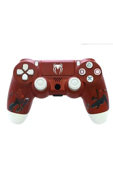 PS4-PC-Android BOX-Android-IOS Telefon Tablet Uyumlu Desenli Dual Titreşimli Bluetooth Oyun Kolu - 10