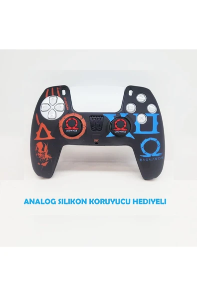 PS5 Dualsense God Of War Ragnarok  Koruyucu Silikon Kılıf + Analog silikon Koruyucu ürün görseli 1