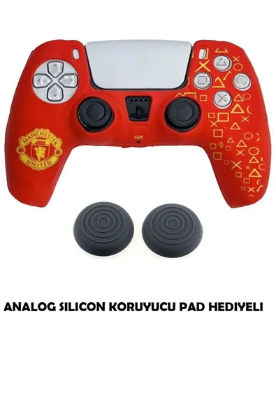 PS5 Dualsense Koruyucu Silikon Kılıf + Analog Silikon Koruyucu - Resim 7