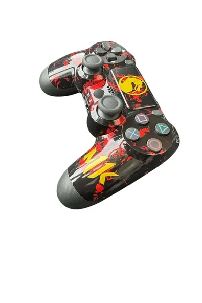 PS4-PC-Android BOX-Android-IOS Telefon Tablet Uyumlu Mortal Kombat Tema Titreşim Bluetooth Oyun Kolu - Resim 3