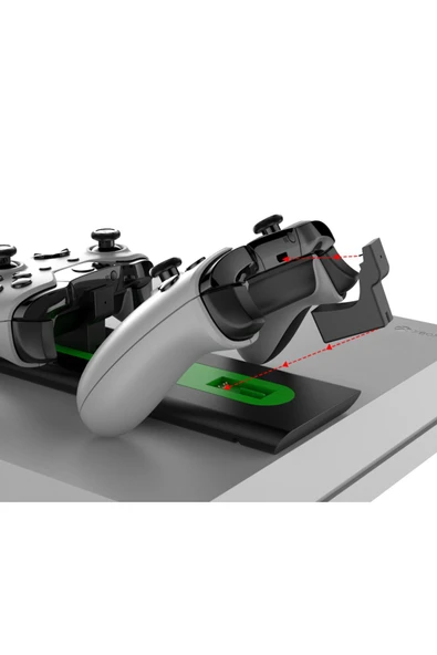 İPEGA XBOX One X/S Oyun Kolu Joystick Pil Şarj İstasyonu - Resim 8