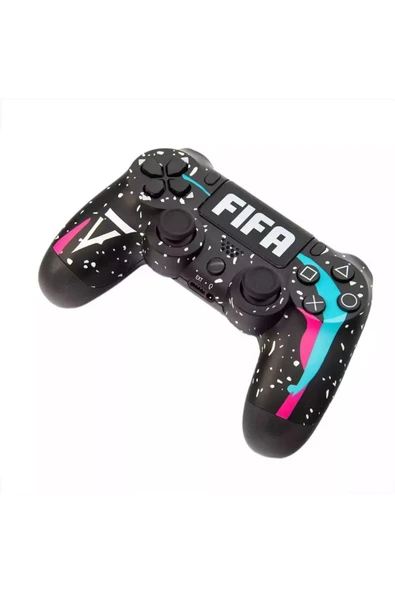 PS4-PC-Android BOX-Android-IOS Telefon Tablet Uyumlu Futbol Temalı Titreşimli Bluetooth Oyun Kolu - Resim 6