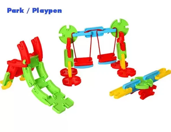 Mega Joesy Eğitici Blok Oyunu 100 Parça - Oyuncak Lego Seti - Birbirine Geçmeli STEM Lego Seti - Eğitici Oyuncak - Resim 8