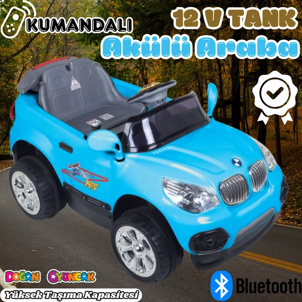 Kumandalı BMW Akülü Araba Mavi - Kumandalı 12 Volt Tek Kişilik Akülü Araba Akülü JEEP - TX5 Sport Akülü Araba ürün görseli