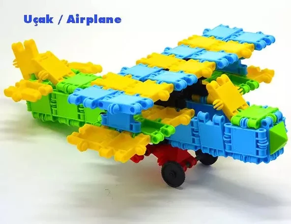 Flexy Tangles Blok Oyunu 150 Parça - Oyuncak Lego Seti - Birbirine Geçmeli STEM Lego Seti - Eğitici Oyuncak - Resim 11