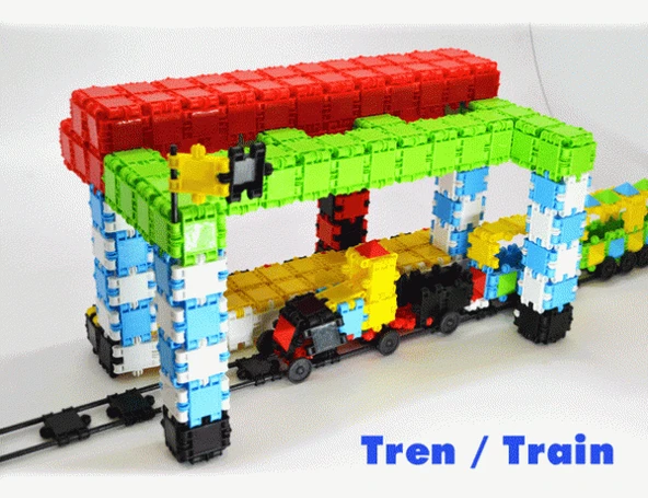 Flexy Tangles Blok Oyunu 150 Parça - Oyuncak Lego Seti - Birbirine Geçmeli STEM Lego Seti - Eğitici Oyuncak - Resim 5