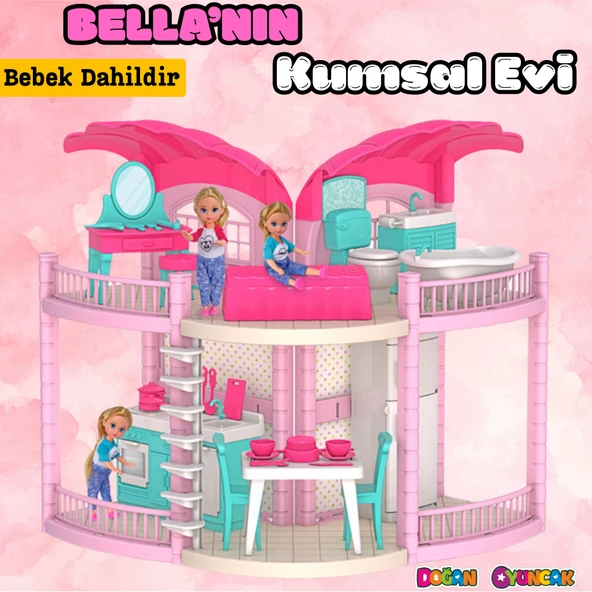 Bella'nın Kumsal Evi - Bella Oyuncak Ev - Barbie Ev Seti - Barbie Ev Seti - Bellanın Kumsal Evi - Bella 2 Katlı Evi - 1