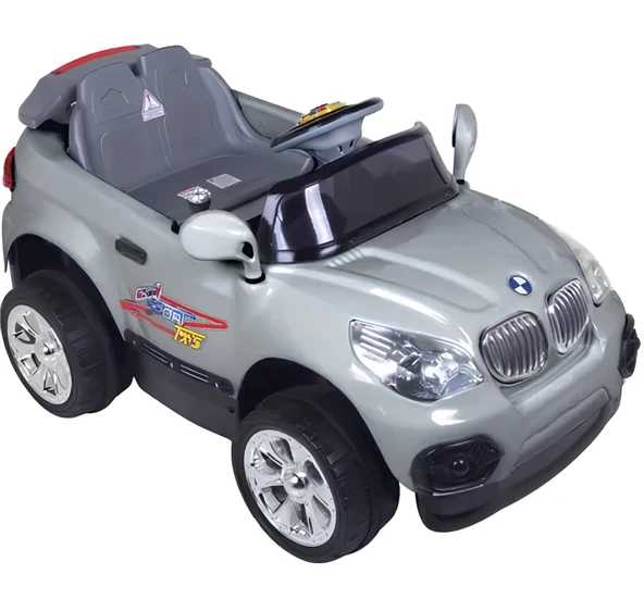 Kumandalı Mini Cooper Akülü Araba Gri - Kumandalı 12 Volt Tek Kişilik Akülü Araba Akülü JEEP - Turbo Coupe Akülü Araba - Resim 2