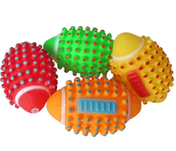 Renkli Köpek Isırma Topu Sesli ürün görseli