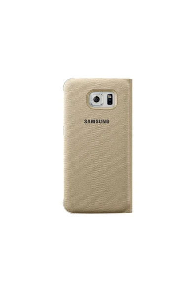 Samsung Galaxy S6 Uyku Modlu Pencereli Fabric Kılıf - Resim 3