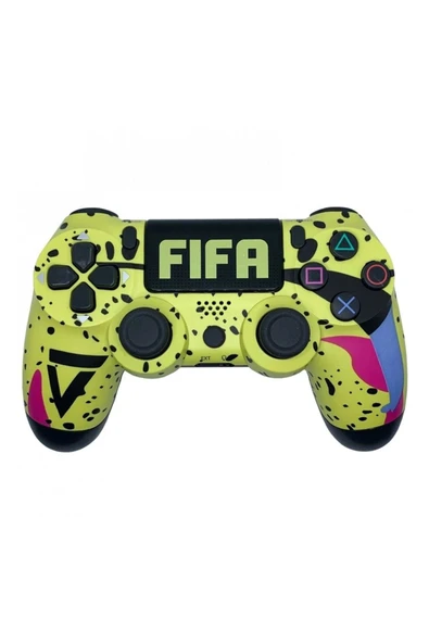 PS4-PC-Android BOX-Android-IOS Telefon Tablet Uyumlu Futbol Temalı Titreşimli Bluetooth Oyun Kolu - Resim 3