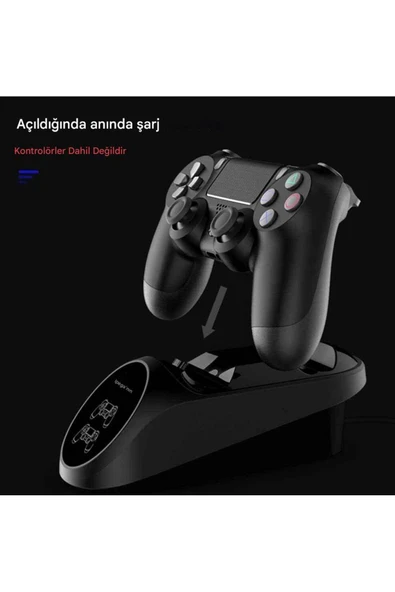 Playstation 4 İpega Oyun Kolu İkili Ledli Hızlı Şarj İstasyonu PG-9180 - Resim 4