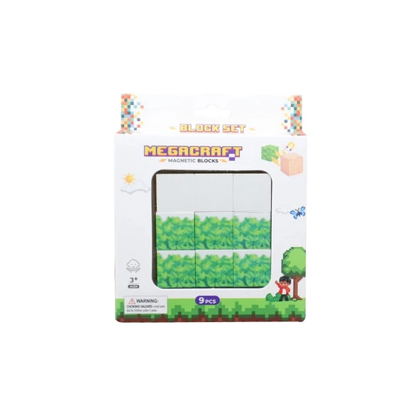 Minecraft Karlı Çimen Desenli Blok Manyetik Lego Minecraft Manyetik Lego Minecraft Lego Megacraft Lego Seti Megnetic Blo - 3