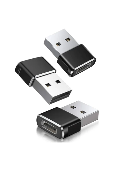 Erkek Usb To Dişi Type-c Çevirici Data Otg Adaptör Dönüştürücü - Resim 7