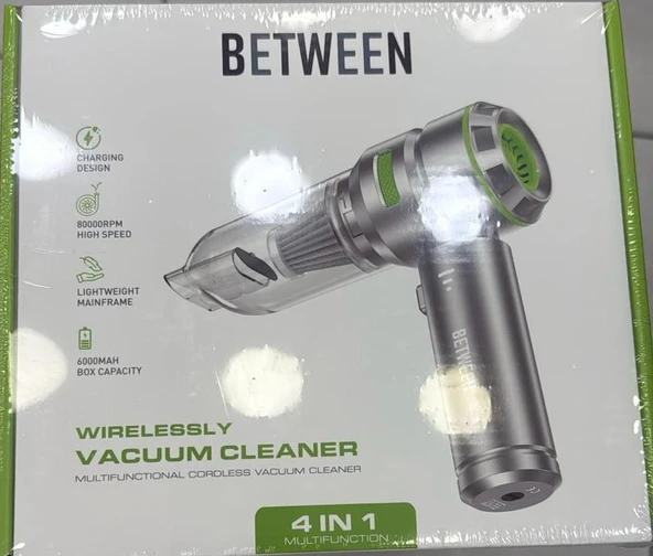 16.000W Güçlü Portatif  Kablosuz  Mini Araç Süpürgesi